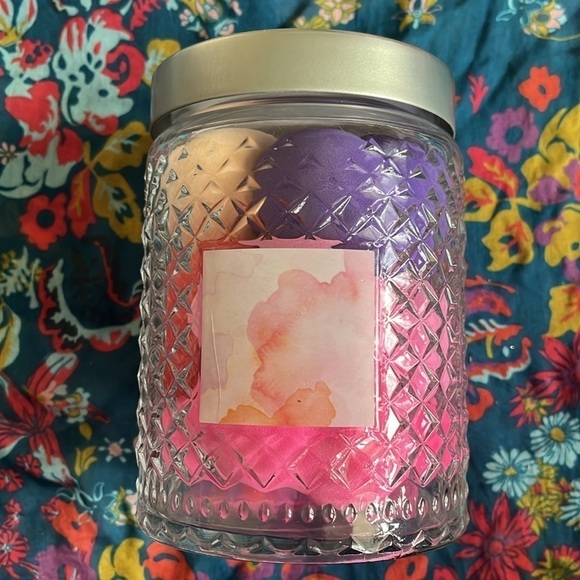 Brand New Set of Makeup Brushes Glass Jar of Beauty Blenders Lipstick Holder - Picture 7 of 16